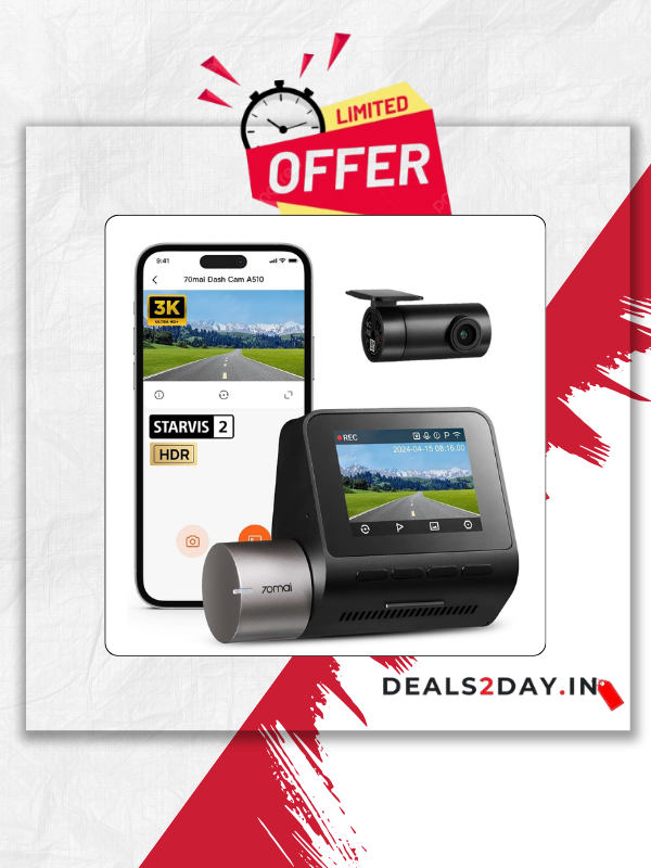 HDR 3K Dual Channel Dash Cam with Night Owl Vision